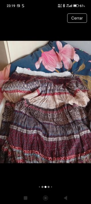Faldas largas estampadas y blanca
