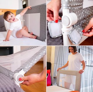 Barrera de cama infantil 90 cm