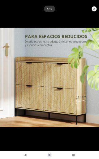 Zapatero estrecho 16 pares 110x23,5x95,5cm
