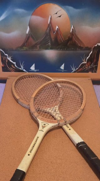 Racchette da tennis in legno vintage