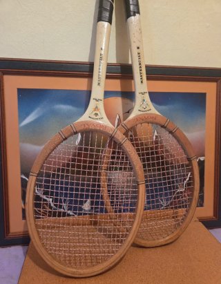 Racchette da tennis in legno vintage