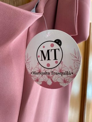 Vestido largo Mariquita Trasquilá rosa