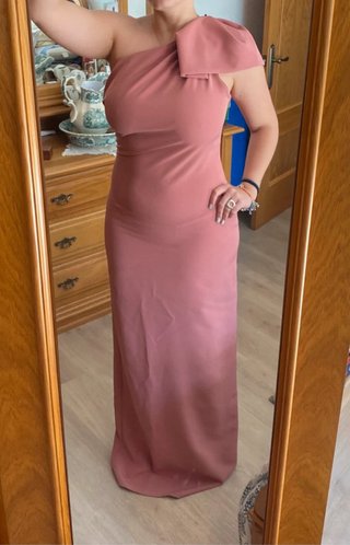 Vestido largo Mariquita Trasquilá rosa