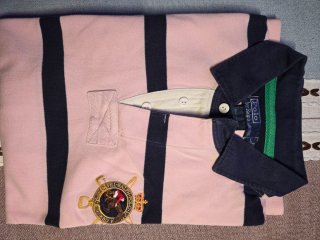 Polo Ralph Lauren rayas rosa y azul marino