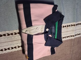 Polo Ralph Lauren rayas rosa y azul marino