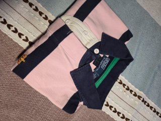 Polo Ralph Lauren rayas rosa y azul marino