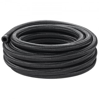 Kit de Línea de Combustible 6AN, Kit de Manguera de Combustible de 20 FT, Kit de Conexión de Manguera de Combustible de Nylon Trenzado de Acero Inoxidable de 0.34", con 12 PCS de Kit de Adaptador ...
