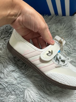 Adidas Samba Mary Jane Blanco Rosa