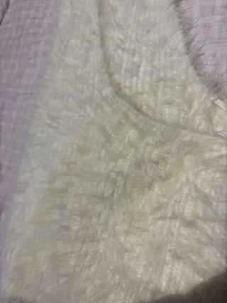 Top con pelo Zara con schiena scoperta