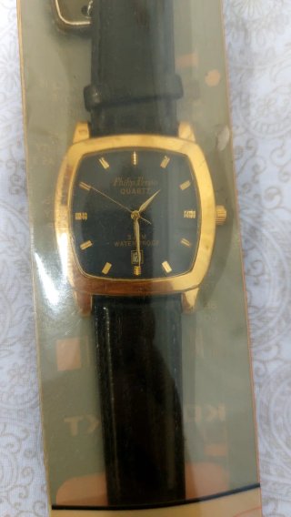 Reloj Philip Persio Azul Dorado
