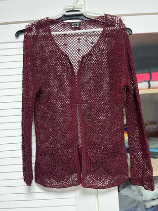 MANGO Chaqueta de punto roja talla única