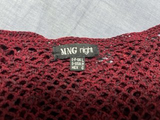MANGO Chaqueta de punto roja talla única
