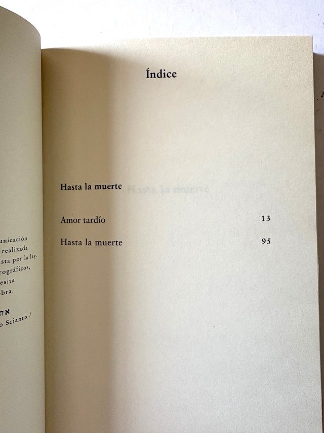 HASTA LA MUERTE. Amos Oz. Siruela