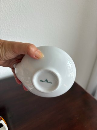 Tetera porcelana Japón Royal Porcelain  asa bambú