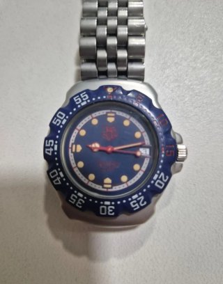 Reloj TAG Heuer Azul y Plateado