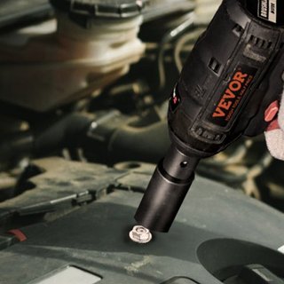 Juego de Enchufes de Impacto de 3/8", Juego de 48 Piezas SAE (5/16" - 3/4") y Métrico (8-22mm) Barra de Extensión de 6 Puntos Cr-V, Junta Universal y Adaptador para Taladro Eléctrico Incluye Estuc...