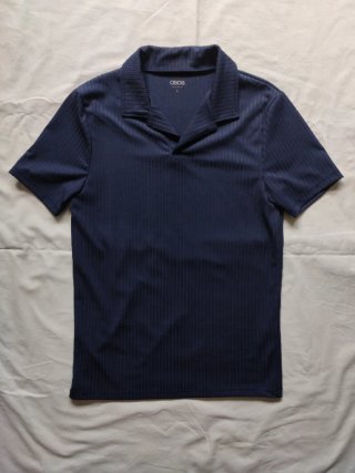 Maglietta ASOS a coste blu
