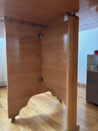 Mesa plegable de madera