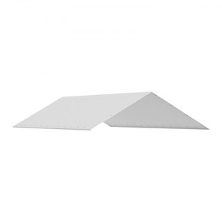Cubierta de Reemplazo para Carport de 10 x 20 pies, Carpa de Techo para Garaje, Lona Pesada Impermeable y Protegida contra UV, Instalación Fácil con 40 Bungees de Bola (Solo Cubierta Superior, Mar...