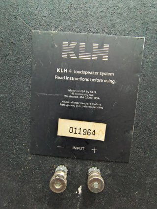Altavoces KLH 4 y Receptor Sanyo DCX 233L