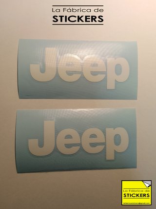 2 Pegatinas JEEP Vinilo de corte de Alta Calidad