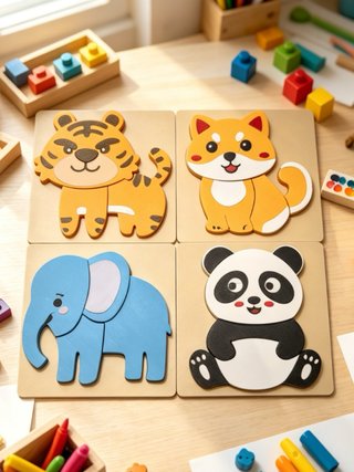 Puzzles de figuras infantiles