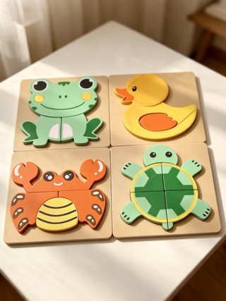 Puzzles de figuras infantiles