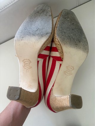 Patrick Cox Scarpe Donna Strisce Rosse Bianche