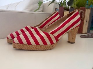 Patrick Cox Scarpe Donna Strisce Rosse Bianche