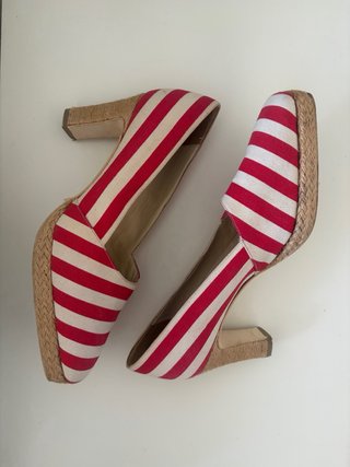 Patrick Cox Scarpe Donna Strisce Rosse Bianche