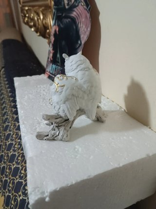 Figura búho madre con crías 11cm adornos y decorac