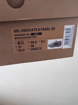 Zapatillas Asics Gel Dedícate 8 Talla 39.5