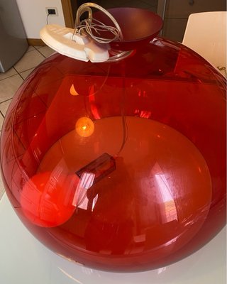 Lampada sospensione Kartell rossa