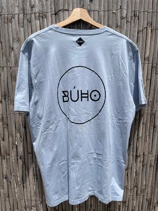 Camiseta BÚHO Azul Claro Celeste