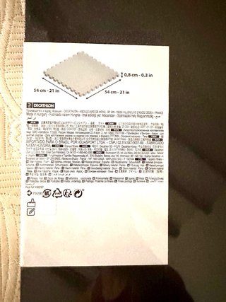Tappeto Tatami Puzzle Domyos Grigio per Palestra
