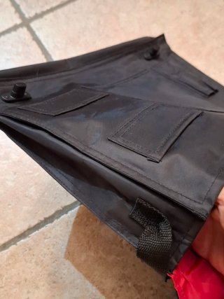 Borsa porta PC nera con interno rosso