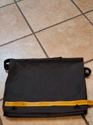 Borsa porta PC nera con interno rosso
