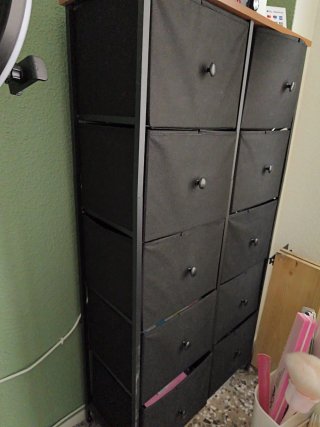 Mueble Organizador 10 Cajones Tela