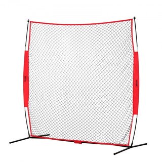 Red de Respaldo Barricada, Red de Barrera para Deportes de Pelota de 7x7 pies, Equipo de Práctica Portátil con Bolsa de Transporte, Pantalla de Protección para Entrenamiento de Béisbol, Softbol, L...