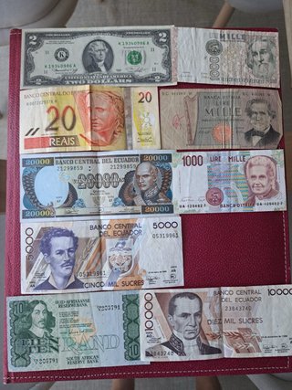 Lote de Billetes Extranjeros Varios