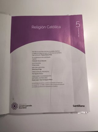 RELIGION CATOLICA 5 PRIMARIA CONSTRUYENDO MUNDOS