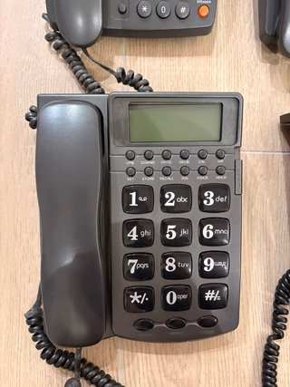 Lote 4 Teléfonos Fijos Daewoo Alcatel Gris Negro