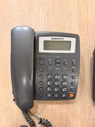Lote 4 Teléfonos Fijos Daewoo Alcatel Gris Negro
