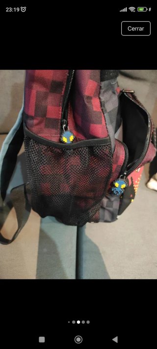Mochila Totto Infantil Diseño Pixelado