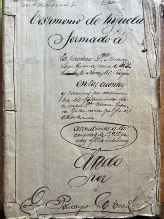 Legajo manuscritos Nava del Rey, Valladolid.