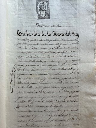 Legajo manuscritos Nava del Rey, Valladolid.