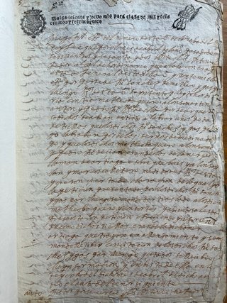 Legajo manuscritos Nava del Rey, Valladolid.