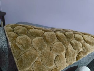 Alfombra de baño efecto piedras