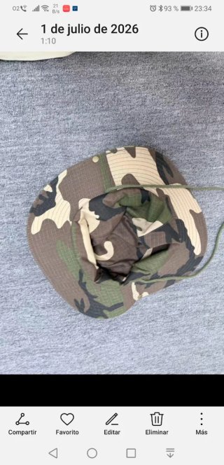 Sombrero Patagonia verde Camuflaje Talla L  59cm