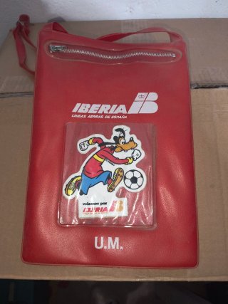 Bolsa vintage Iberia Goofy fútbol U.M.